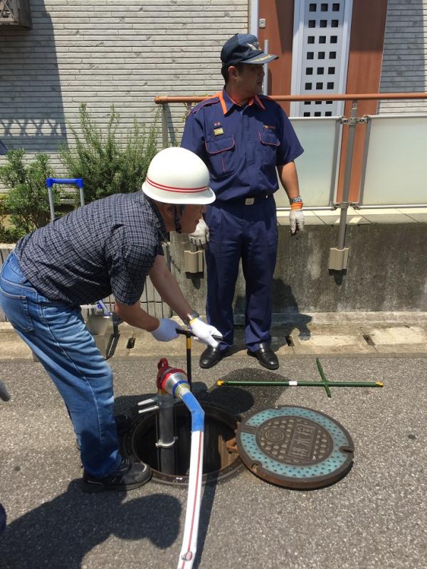訓練排水栓側